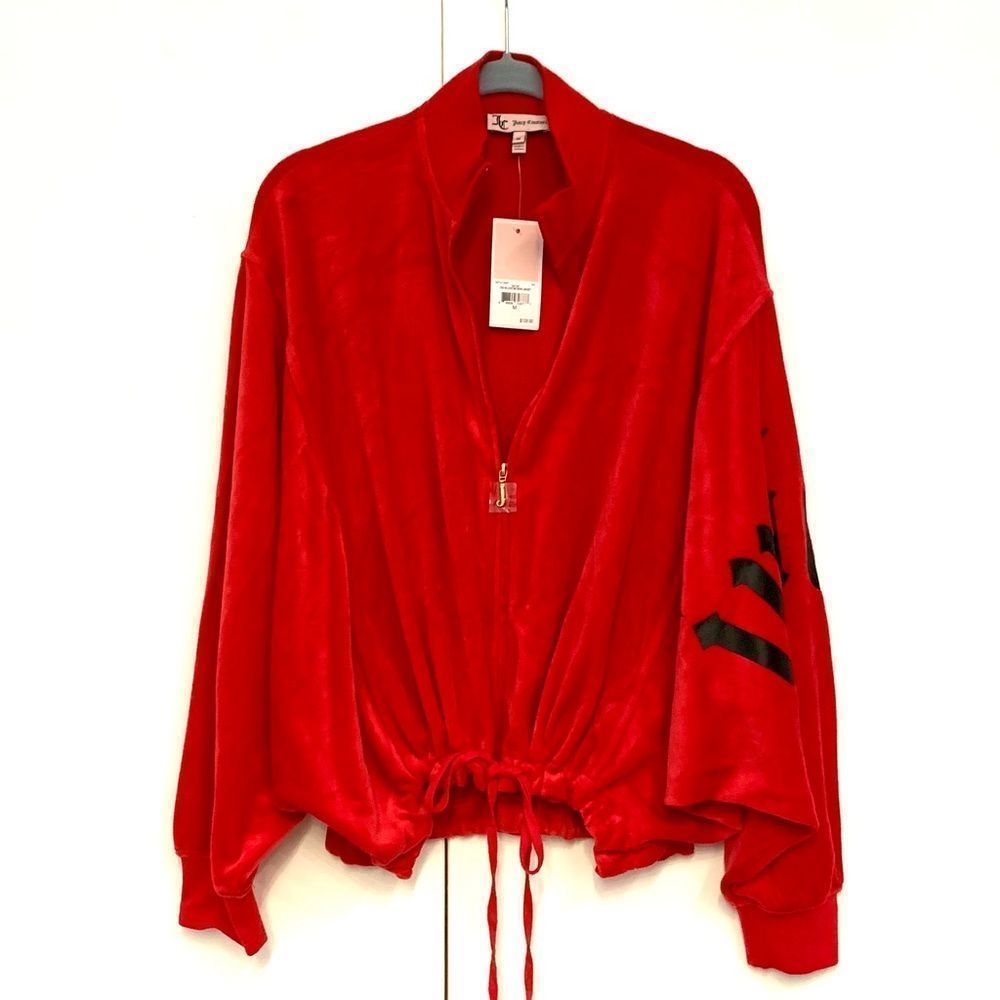 Juicy Couture Astor Track Velour Batwing Jacket Size M